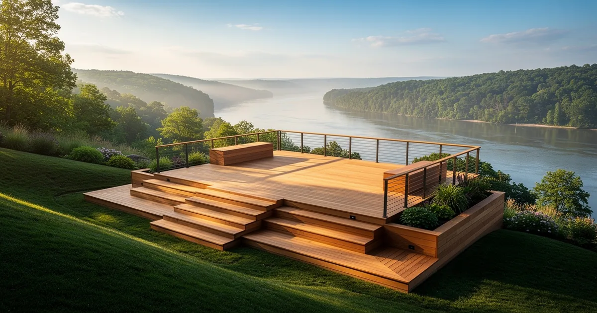 Building a Deck on a Sloped Bluff Lot in St. Joseph